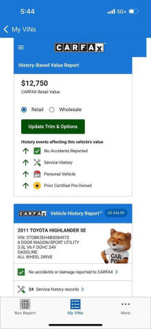 2011 Toyota Highlander SE