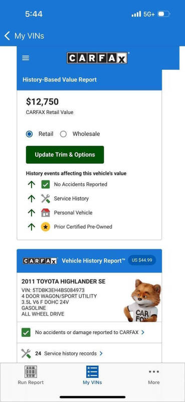2011 Toyota Highlander SE