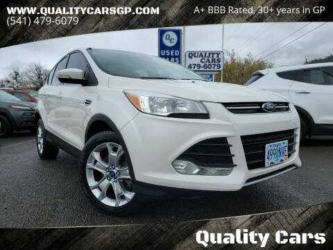 2013 Ford Escape for sale at Quality Cars in Grants Pass OR