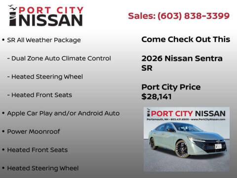 2026 Nissan Sentra SR