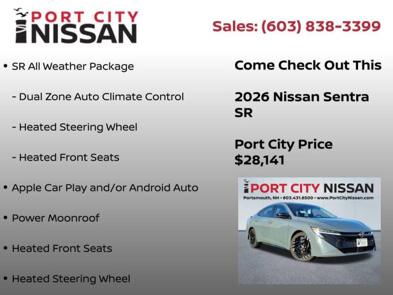 2026 Nissan Sentra SR