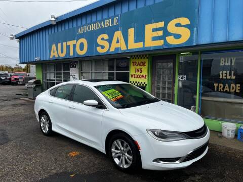 2015 Chrysler 200 for sale at Affordable Auto Sales of Michigan in Pontiac MI