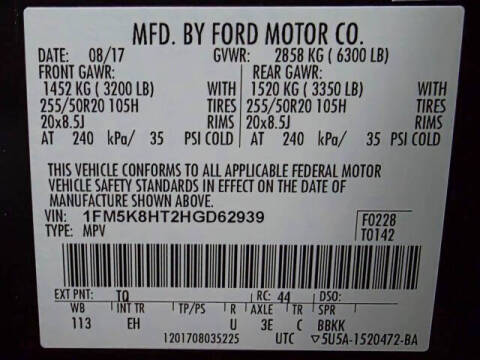 2017 Ford Explorer Platinum