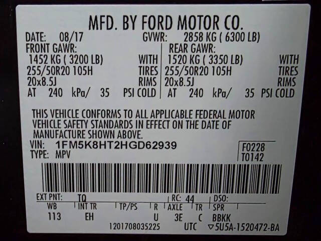 2017 Ford Explorer Platinum