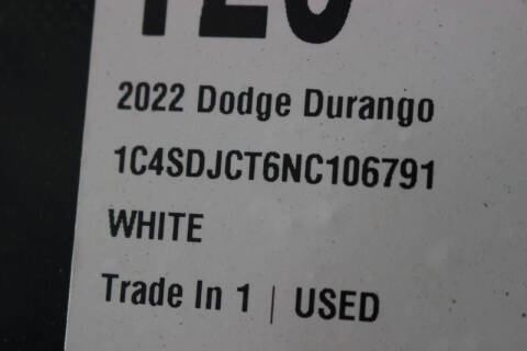 2022 Dodge Durango R/T Plus