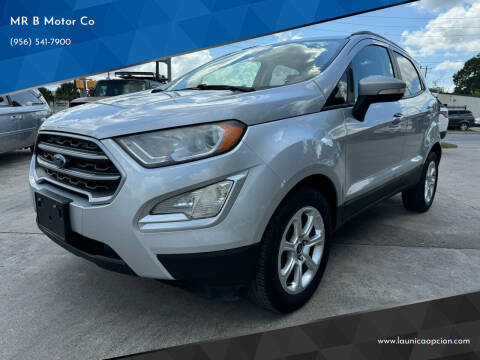 2019 Ford EcoSport for sale at MR B Motor Co in Brownsville TX