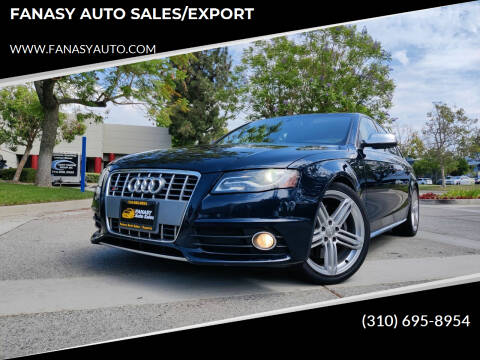 2010 Audi S4 for sale at FANASY AUTO SALES/EXPORT in Yorba Linda CA