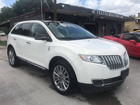 2012 Lincoln MKX for sale at Texas Luxury Auto in Houston TX