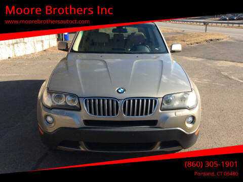 2008 BMW X3 for sale at Moore Brothers Inc in Portland CT