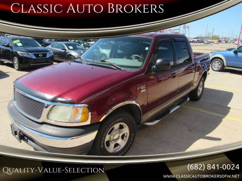 2003 Ford F-150 for sale at Classic Auto Brokers in Haltom City TX