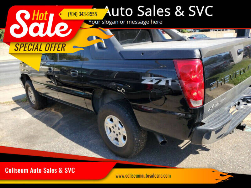 2004 Chevrolet Avalanche for sale at Coliseum Auto Sales & SVC in Charlotte NC