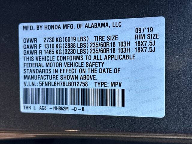 2020 Honda Odyssey EX-L