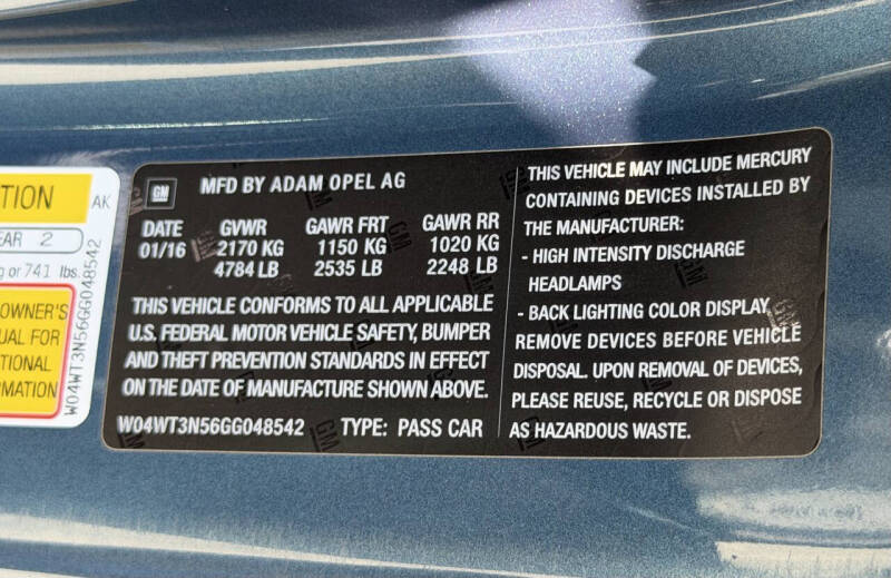 2016 Buick Cascada Premium