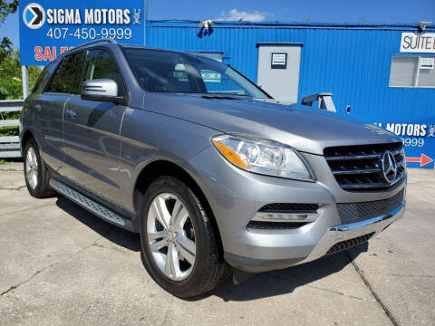 2012 Mercedes-Benz M-Class for sale at SIGMA MOTORS USA in Orlando FL