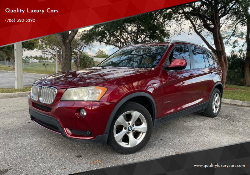 2011 BMW X3 for sale at Quality Luxury Cars in North Miami FL