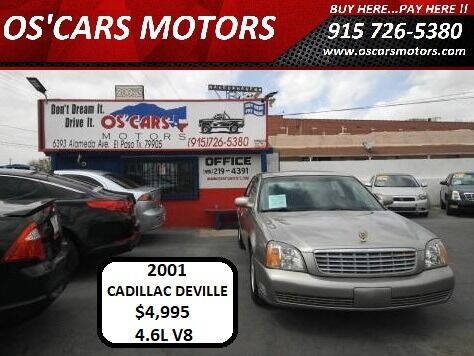 2001 Cadillac DeVille for sale at Os'Cars Motors in El Paso TX