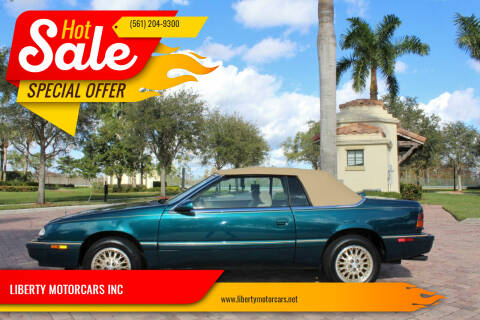 1995 Chrysler Le Baron for sale at LIBERTY MOTORCARS INC in Royal Palm Beach FL