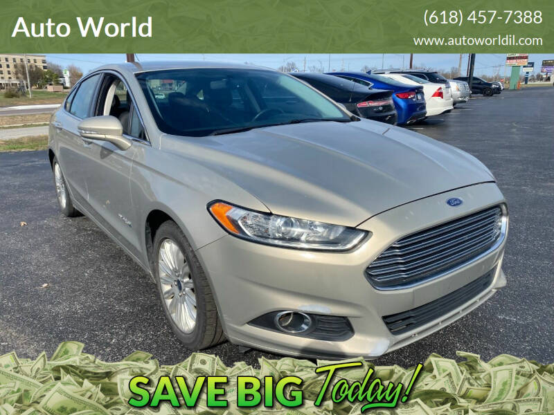 2015 Ford Fusion Hybrid for sale at Auto World in Carbondale IL