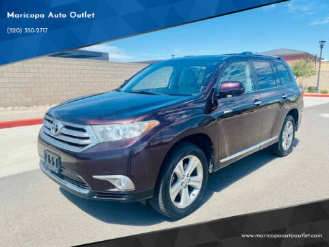 2013 Toyota Highlander for sale at Maricopa Auto Outlet in Maricopa AZ