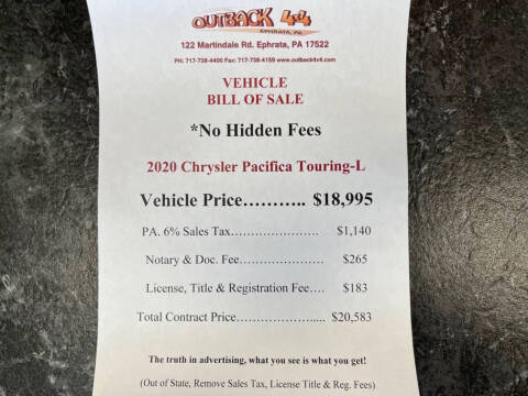 2020 Chrysler Pacifica Touring L