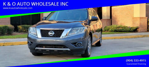 2014 Nissan Pathfinder for sale at K & O AUTO WHOLESALE INC in Jacksonville FL