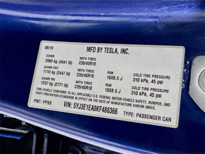 2019 Tesla Model 3