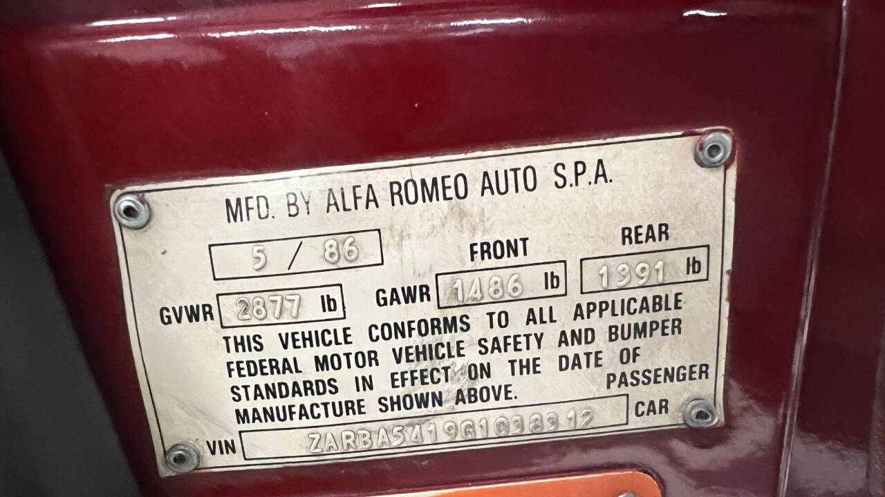 1986 Alfa Romeo Spider 7