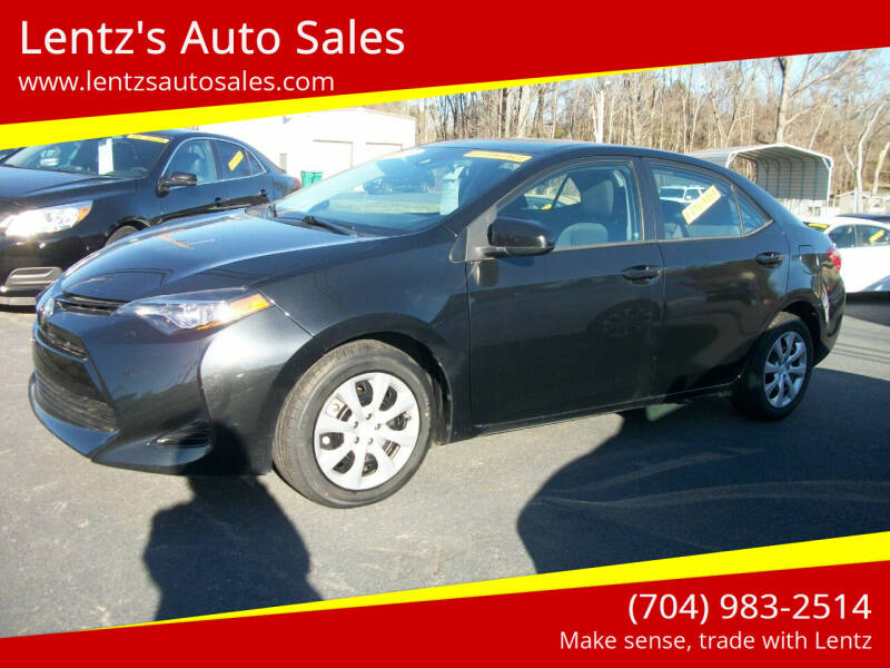 2017 Toyota Corolla for sale at Lentz's Auto Sales in Albemarle NC