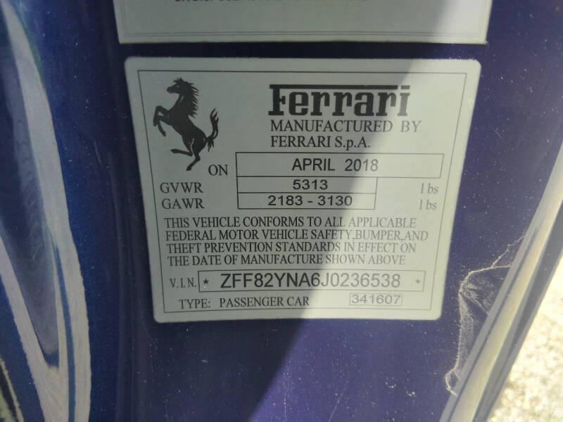 2018 Ferrari GTC4Lusso T