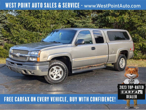 2003 Chevrolet Silverado 1500 for sale at West Point Auto Sales & Service in Mattawan MI