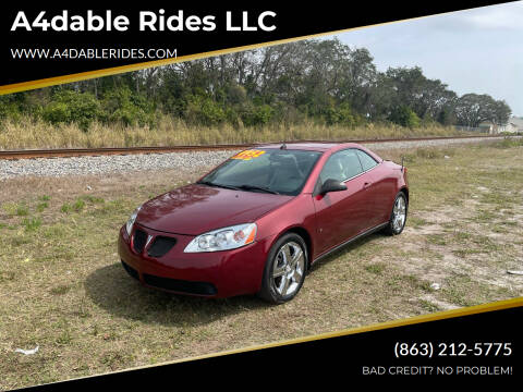 2009 Pontiac G6 for sale at A4dable Rides LLC in Haines City FL