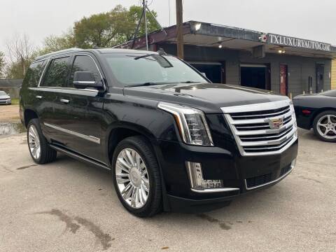 2016 Cadillac Escalade for sale at Texas Luxury Auto in Houston TX