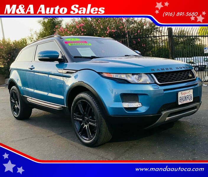 2013 Land Rover Range Rover Evoque Coupe for sale at M&A Auto Sales in Sacramento CA