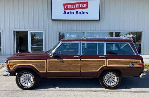 1987 Jeep Grand Wagoneer for sale at Certified Auto Sales in Des Moines IA