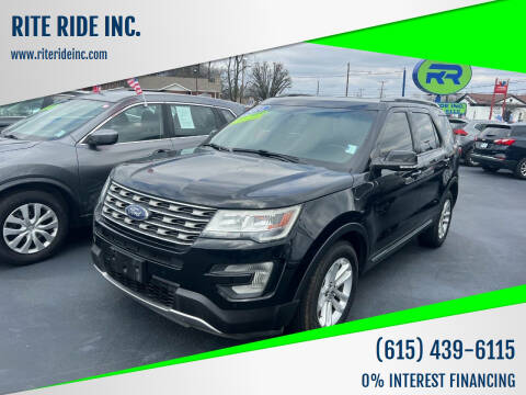 2016 Ford Explorer for sale at RITE RIDE INC. - Rite Ride Inc 2 in Shelbyville TN