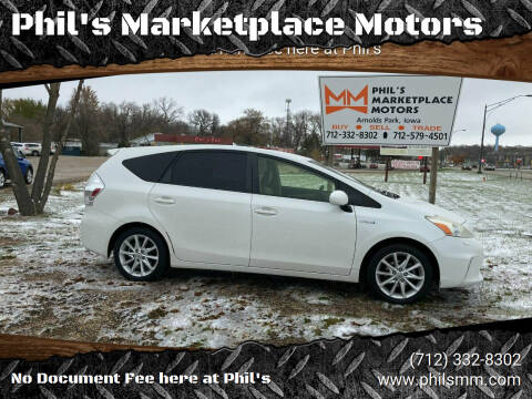 2012 Toyota Prius v for sale at Phil's Marketplace Motors in Arnolds Park IA