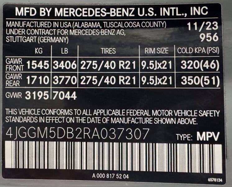 2024 Mercedes-Benz EQE AMG EQE