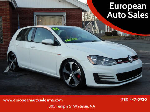 2015 Volkswagen Golf GTI for sale at European Auto Sales in Whitman MA