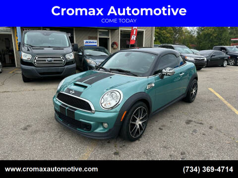 2012 MINI Cooper Coupe for sale at Cromax Automotive in Ann Arbor MI