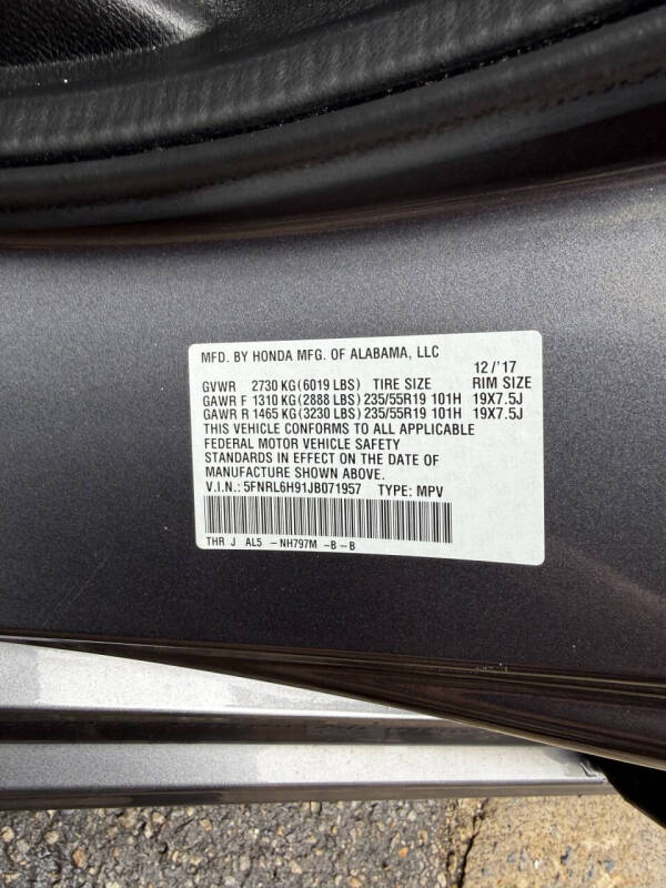 2018 Honda Odyssey Elite