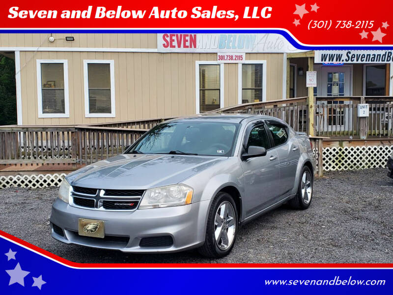 2013 Dodge Avenger for sale at Seven and Below Auto Sales, LLC in Rockville MD