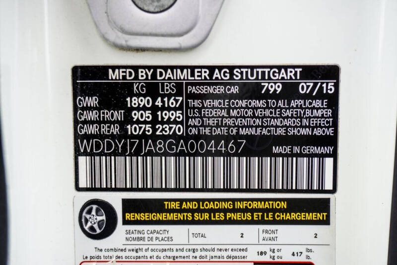 2016 Mercedes-Benz AMG GT S