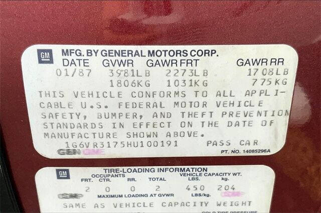 1987 Cadillac Allante