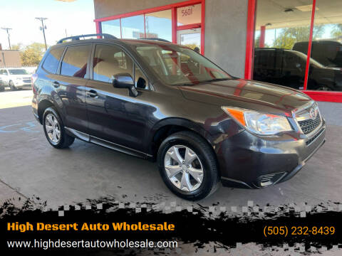 2014 Subaru Forester for sale at High Desert Auto Wholesale in Albuquerque NM