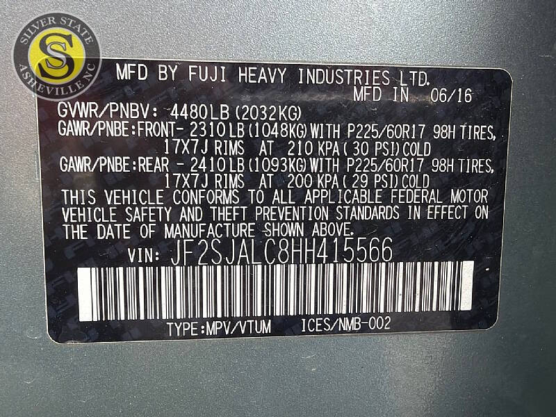 2017 Subaru Forester 2.5i Limited