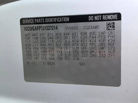 2018 Chevrolet Express 2500