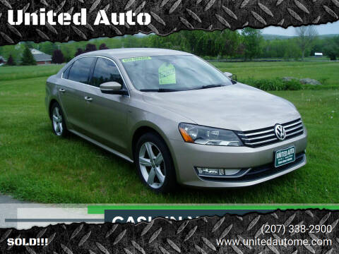 2015 Volkswagen Passat for sale at United Auto in Belfast ME