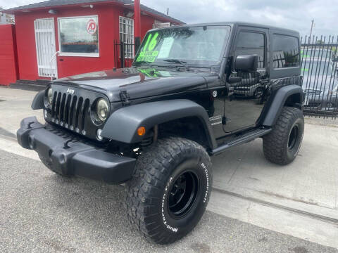 2016 Jeep Wrangler for sale at AD CarPros, Inc. in Whittier CA