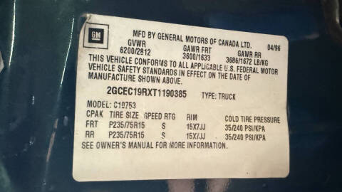 1996 Chevrolet C/K 1500 Series C1500 Silverado