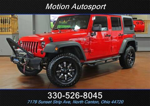 2016 Jeep Wrangler Unlimited for sale at Motion Auto Sport in North Canton OH